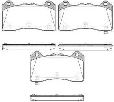 FORD Гальм. колодки передн. FOCUS III 2.3 RS AWD 15-17 REMSA 1736.02