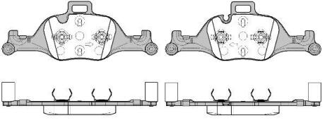 BMW гальмівні колодки передн. 3/G20, 5/G30, 6/G32 REMSA 1740.00