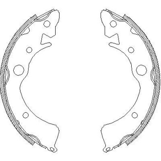 Колодки гальмівні барабанні REMSA 4096.00
