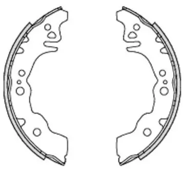 Колодки тормозные барабанные REMSA 4230.00