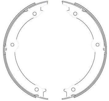 Колодки тормозные барабанные REMSA 4620.00