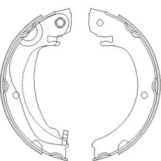 Колодки тормозные барабанные REMSA 4680.00
