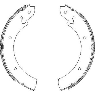 Колодки гальмівні барабанні REMSA 4701.00