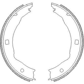 Колодки гальмівні барабанні REMSA 4717.00