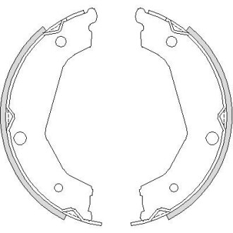 Колодки гальмівні барабанні REMSA 4732.00