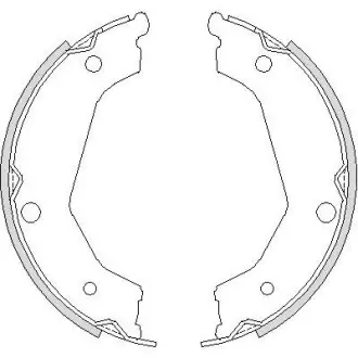 Колодки тормозные барабанные REMSA 4732.00