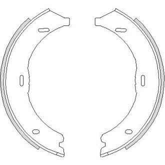 Колодка тормозов. барабан. MB VIANO/VITO задн. (выр-во) REMSA 4745.00