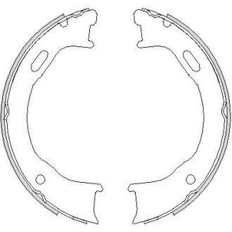Колодки гальмівні барабанні REMSA 4747.00