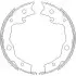 Колодка тормозов. барабан. NISSAN X-TRAIL 07-, QASHQAI 07-, JUKE 10 задн. (выр-во) REMSA 4752.00 (фото 1)