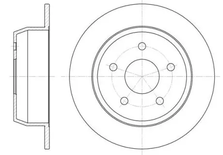 Диск гальмівний REMSA 6628.00
