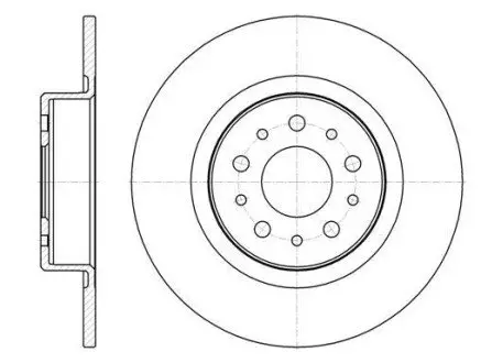 FIAT диск гальмівний задн. Alfa Romeo 156 REMSA 6968.00