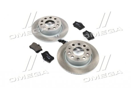 Комплект тормозной задн. VW GOLF V 1.4-2.0 03-,AUDI A3 1.6-2.0 03- (выр-во) REMSA 8263.06