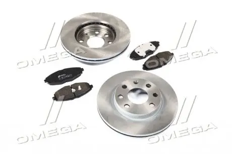 Диски тормозные с колодками DAEWOO LANOS R13 (компл.) (выр-во) REMSA 8696.01
