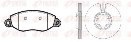 FORD К-кт гальмівні колодки + диски Transit 00- REMSA 8772.02