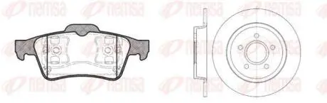 FORD К-кт гальм. колодки + диски C-max REMSA 8842.01