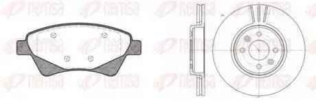 RENAULT К-кт гальм. колодки + диски Megane II, Kangoo 02- REMSA 8976.03