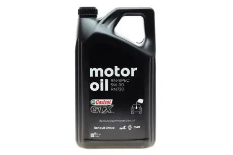 Олива - Castrol GTX RN 5W-30 RN 720 5L RENAULT 7711658108
