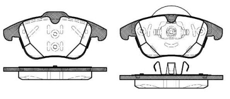Гальмівні колодки дискові ROADHOUSE 21482.00