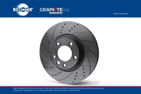 Диск тормозной вентилируемый графитовый (кратно 2) CITROEN C-CROSSER(EP),MITSUBISHI OUTLANDER,PEUGEOT 4007 ROTINGER RT 4519-GL/T5