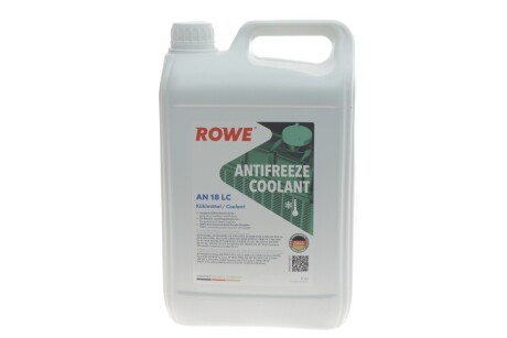 Антифриз (зелений) (5L) HIGHTEC ANTIFREEZE COOLANT AN 18 LC (1:1=-37°C) (концентрат) ROWE 21133-0050-99