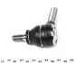 Наконечник рулевой тяги (R) Opel Omega A/B 86-03/Senator B 87-93 (внутр.) RTS 91-00353 (фото 2)