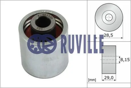 Ролик обводной Audi A3/A4/A6/TT Seat Skoda Octavia VW 2.0FSI/TFSI 3- RUVILLE 55773