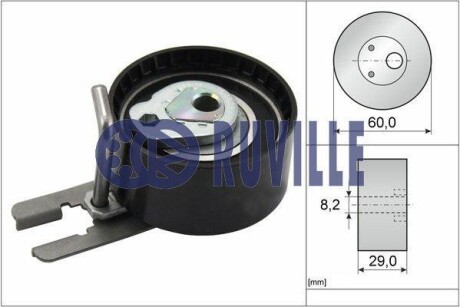 Ролик ГРМ натяжной CITROEN BERLINGO 08-18,Nemo 08-,BERLINGO 08-,BERLINGO (MF) 05-11,BERLING RUVILLE 55953