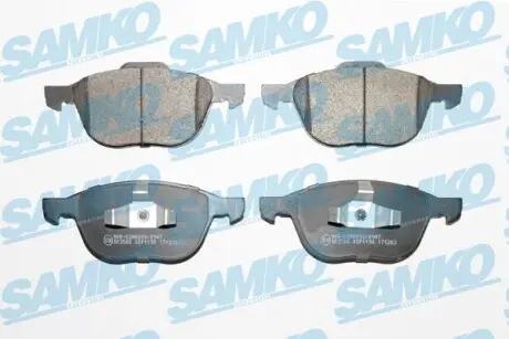 Тормозные колодки передние (18 мм) (система ATE) Ford Focus Mazda 3 5 Volvo 03- SAMKO 5SP1190