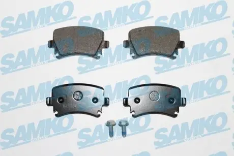 Тормозные колодки задние (17 мм) (система LUCAS/TRW) VAG 04- SAMKO 5SP1219