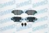 Тормозные колодки задние (16 мм) (система BOSCH) Opel Astra G 98-05 SAMKO 5SP1227 (фото 1)