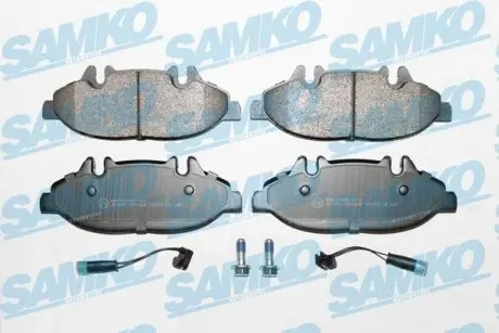 Тормозные колодки передние (с датчиками) (система BOSCH) MB Viano Vito W639 03- SAMKO 5SP1228