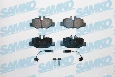 Тормозные колодки задние (17.7мм) (с датчиком) (система BOSCH) MB Vito Viano 03- SAMKO 5SP1246