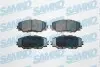 Тормозные колодки передние (17.5 мм) (система AKEBONO) Toyota Auris Corolla 05- SAMKO 5SP1258 (фото 1)