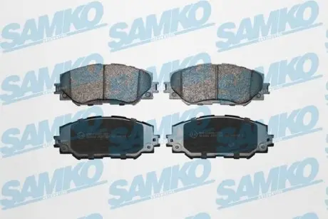 Тормозные колодки передние (17.5 мм) (система AKEBONO) Toyota Auris Corolla 05- SAMKO 5SP1258
