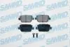 Тормозные колодки задние (16 мм) (система TRW) Ford Focus Kuga Volvo S80 V70 01- SAMKO 5SP1272 (фото 1)