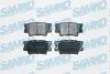 Колодки тормозные задние (15.4 мм) (система AKEBONO) Lexus ES Toyota Camry 05- SAMKO 5SP1281 (фото 1)