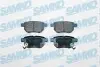 Тормозные колодки задние (Akebono) Toyota Auris/Yaris 06- SAMKO 5SP1312 (фото 1)
