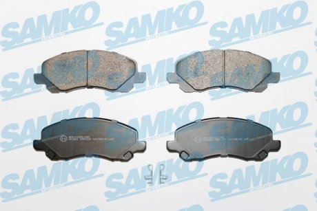 Тормозные колодки передние (16 мм) (система AKEBONO) Jeep Mitsubishi PSA 96- SAMKO 5SP1347