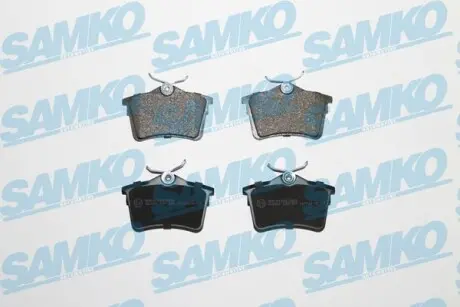 Тормозные колодки задние (16.7 мм) (система LUCAS/TRW) PSA Berlingo Partner 07- SAMKO 5SP1500