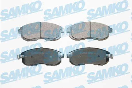 Тормозные колодки передние (17мм) (без датчика) (система SUMITOMO) Nissan Suzuki SAMKO 5SP1606