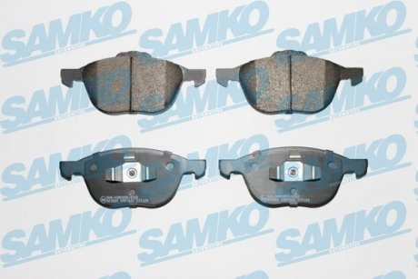 Тормозные колодки передние (18 мм) (система ATE) Ford Focus Mazda 3 5 Volvo 03- SAMKO 5SP1627