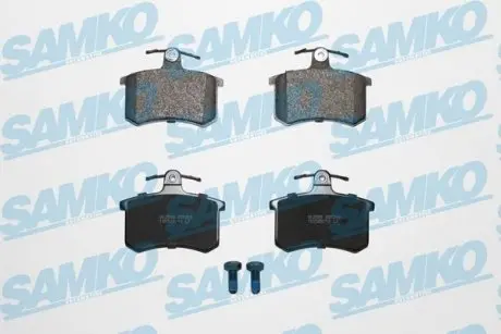 Тормозные колодки задние (16.5 мм) (система TRW) Audi A4 B5 A6 C4 85-01 SAMKO 5SP215