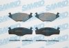 Тормозные колодки передние (15.3mm) VW Golf/Jetta/Passat 83- (не симметричные) SAMKO 5SP224 (фото 1)