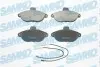 Колодки тормозные передние дисковые CITROEN EVASION (22, U6) 97-02,JUMPY (U6U) 95-06,JUMPY c бортовой платформой/ход SAMKO 5SP346 (фото 1)