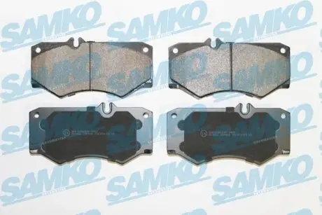 Тормозные колодки передние (18 мм) (система PERROT) MB VAG 73- SAMKO 5SP408