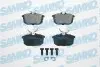 Тормозные колодки задние Volvo S40, V40 1.8, 2.0, 1.9TD 95-, Mitsubishi Carisma SAMKO 5SP621 (фото 1)