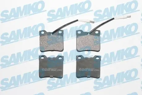 Тормозные колодки задние (17 мм) (с датчиком) (система ATE) Peugeot 605 89-99 SAMKO 5SP623