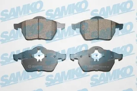 Тормозные колодки передние (19.5 мм) (без датчика) (система ATE) VAG 91-00 SAMKO 5SP639