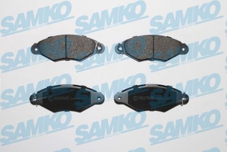 Тормозные колодки передние (18 мм) (система BOSCH) Citroen Xsara Renault Kangoo SAMKO 5SP661