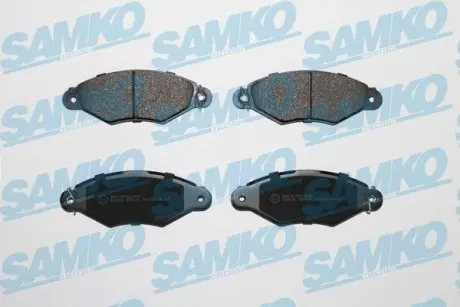 Тормозные колодки передние (18 мм) (система BOSCH) Citroen Xsara Renault Kangoo SAMKO 5SP661